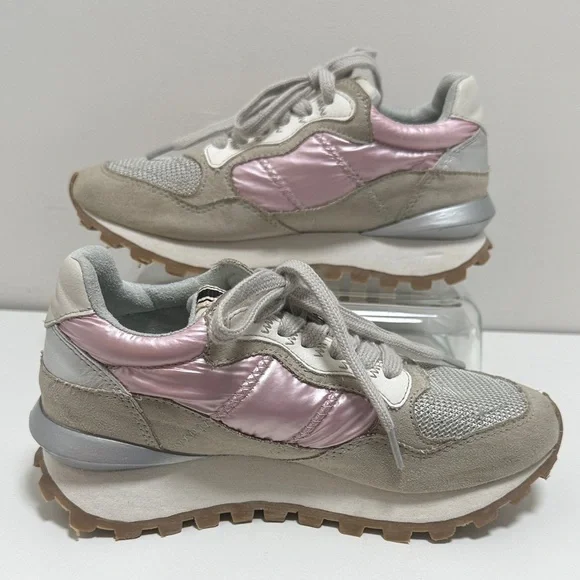 .ShuShop PHOEBE Kids Pink Metalic Sneaker Sz 1 - Picture 5 of 14